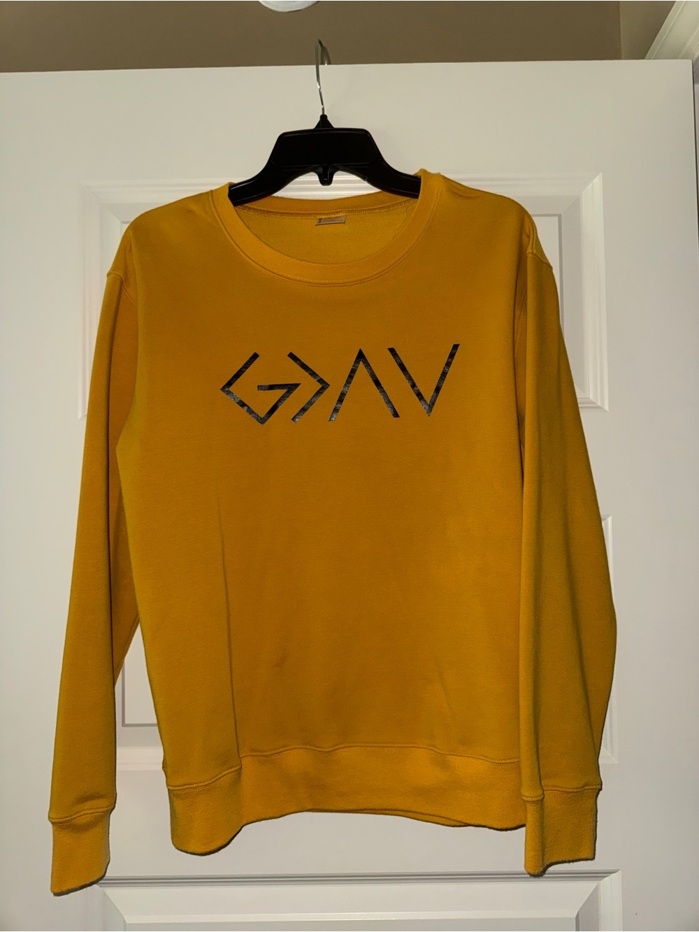 Women’s  Mustard Crewneck Sweatshirt with Logo